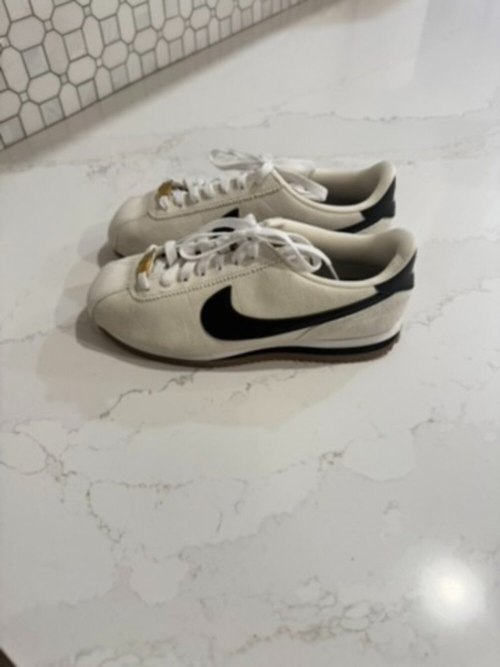 Nike Cortez Vintage Sneaker | Cream / Black | Size 7.5